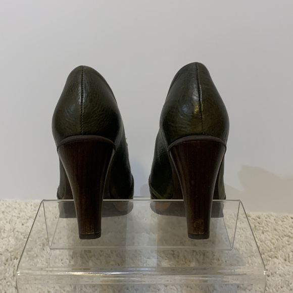 Army green tan pumps DKODE rare - Picture 7 of 16